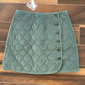 Madewell Corduroy Quilted Mini Skirt